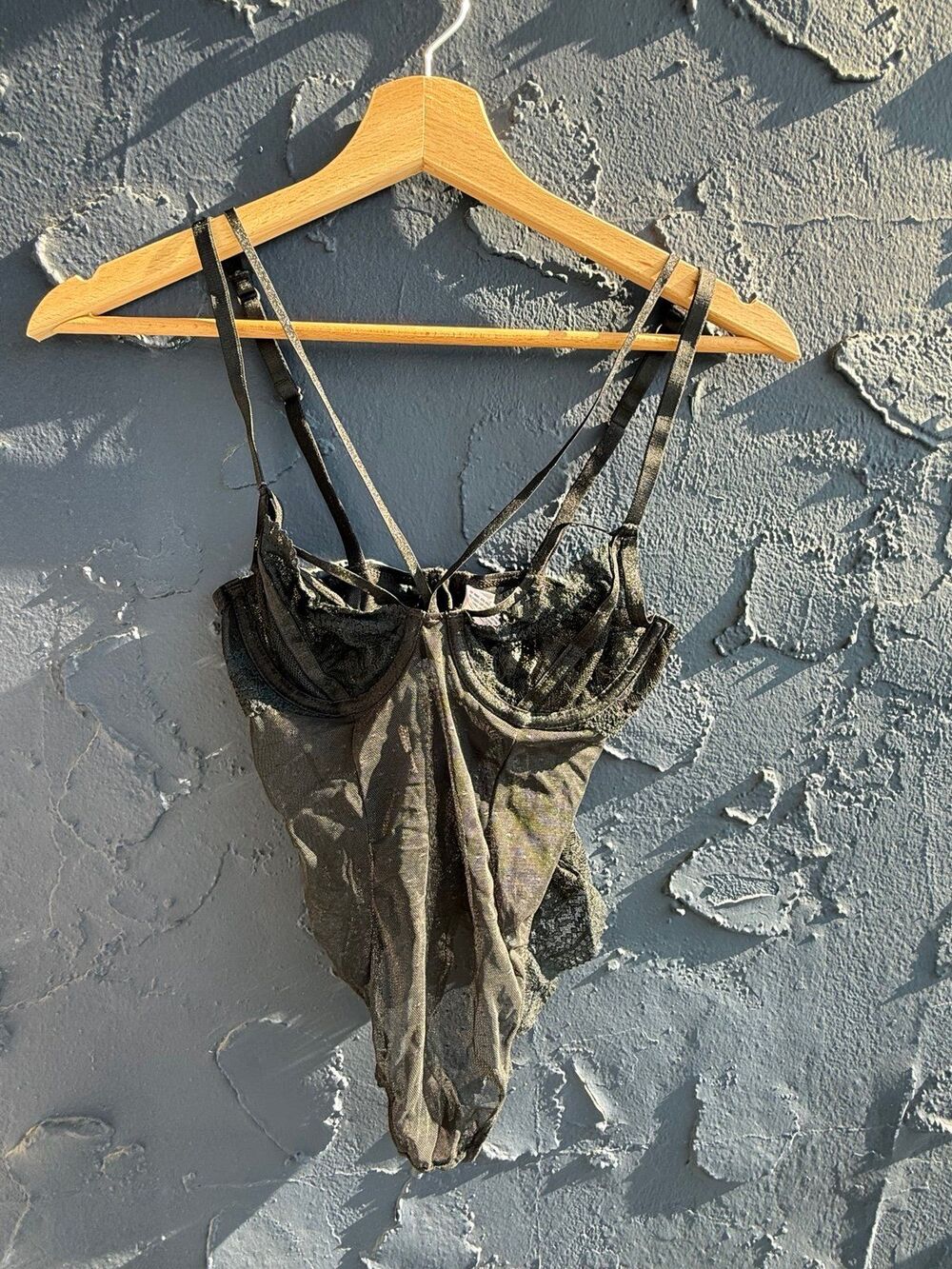black lace lingerie